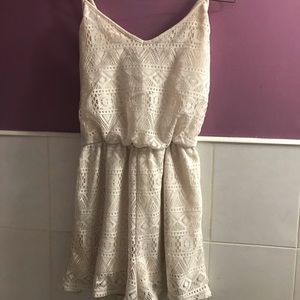 White lace romper